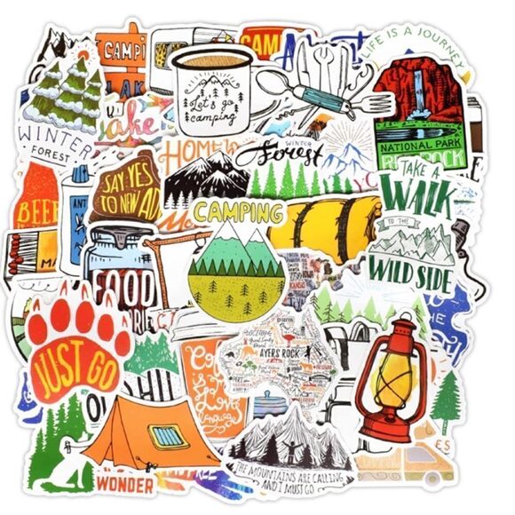 50pc Vinyl Sticker Set  - Picture 1 of 5